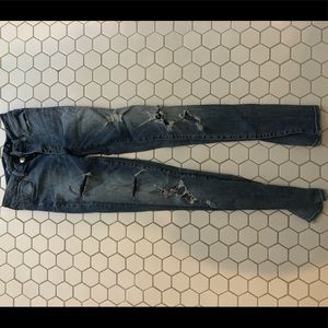 American Eagle super stretch ripped jeans